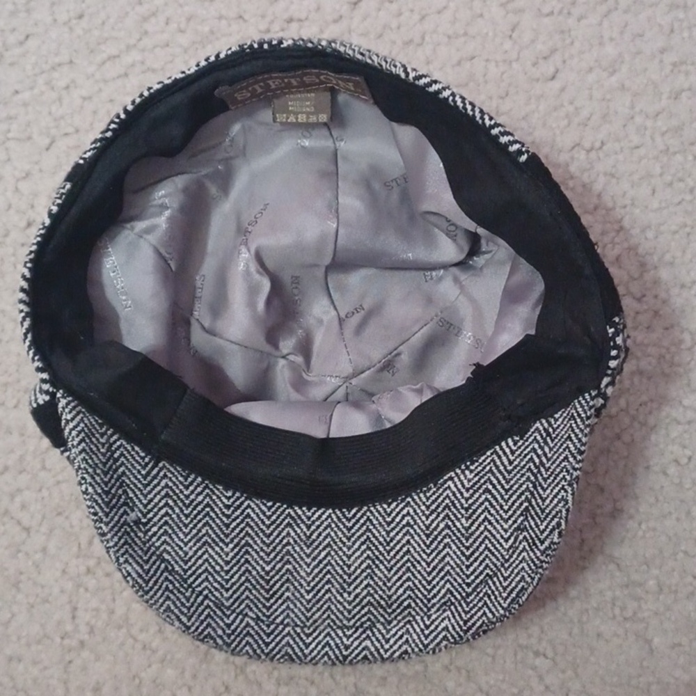 Stetson Tweed Patchwork Newsboy Cap - Picture 8 of 13